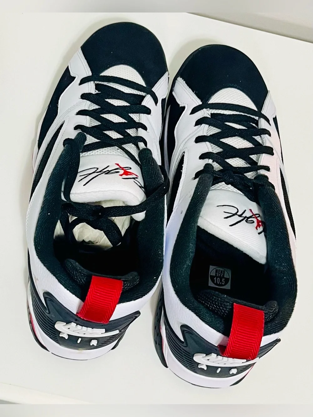 Air Jordan MVP 92 Retro Low White Black Red Sneakers